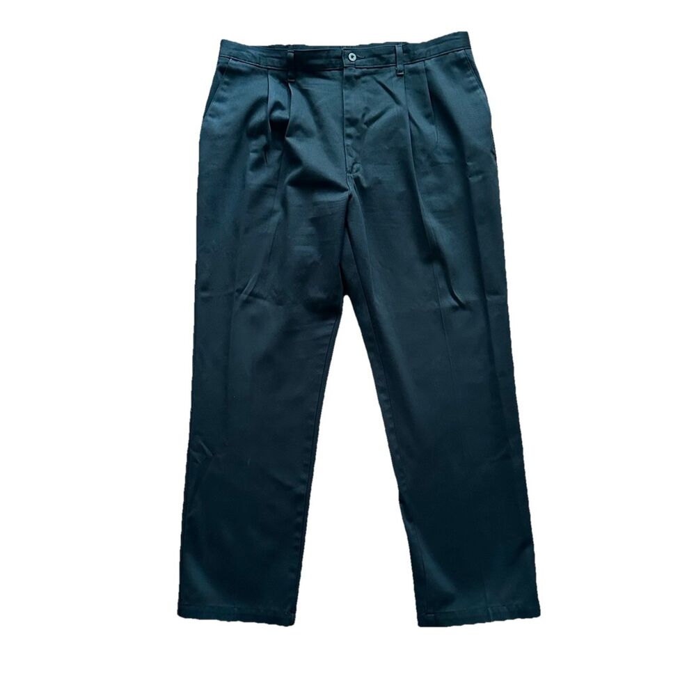 Wrangler Riata Pants Men’s 38 X 30 Black Pleated Front Dress Slacks Western